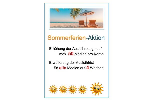 Plakat Sommerferien-Aktion