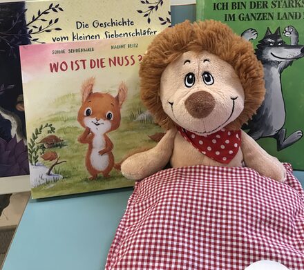 Bild vom Bücher-Buddy der Stadtbücherei